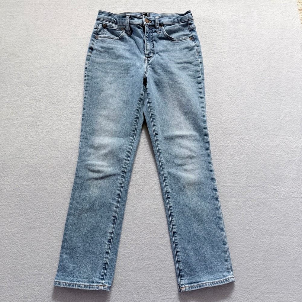 90s Minimalist Straight Leg Denim Jeans J Crew Essential Blue Womens 26